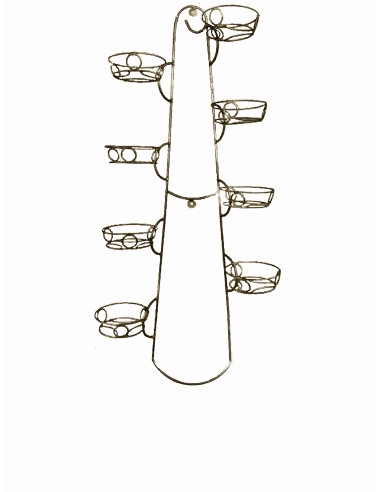 Кована підставка 8 горщиків Настінна