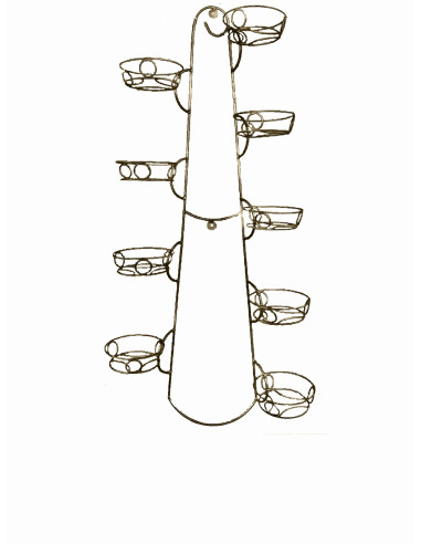 Кована підставка 9 горщиків Настінна